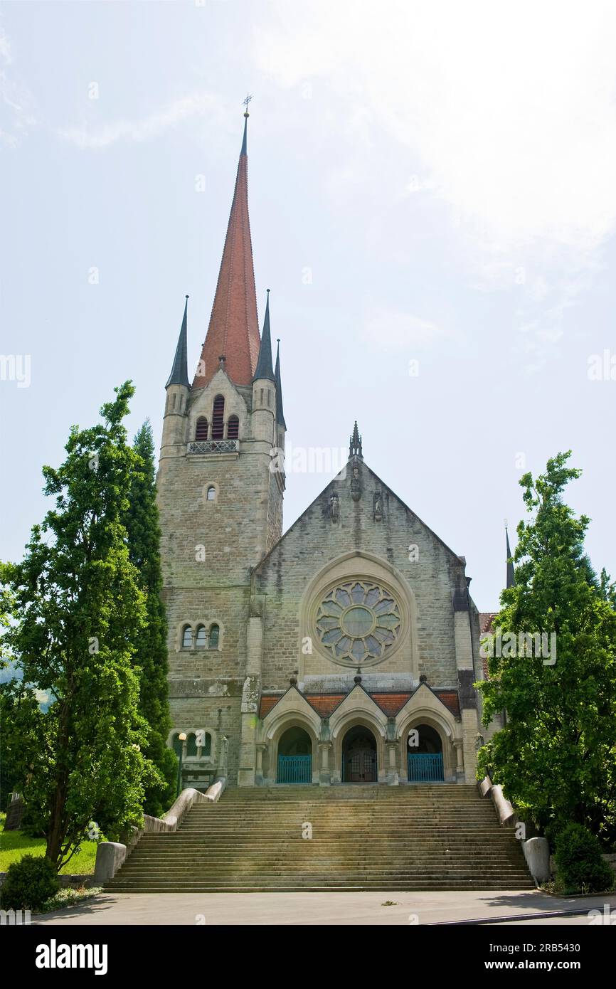 Svizzera. Canton Zug. Zug. St Michael Church Foto Stock