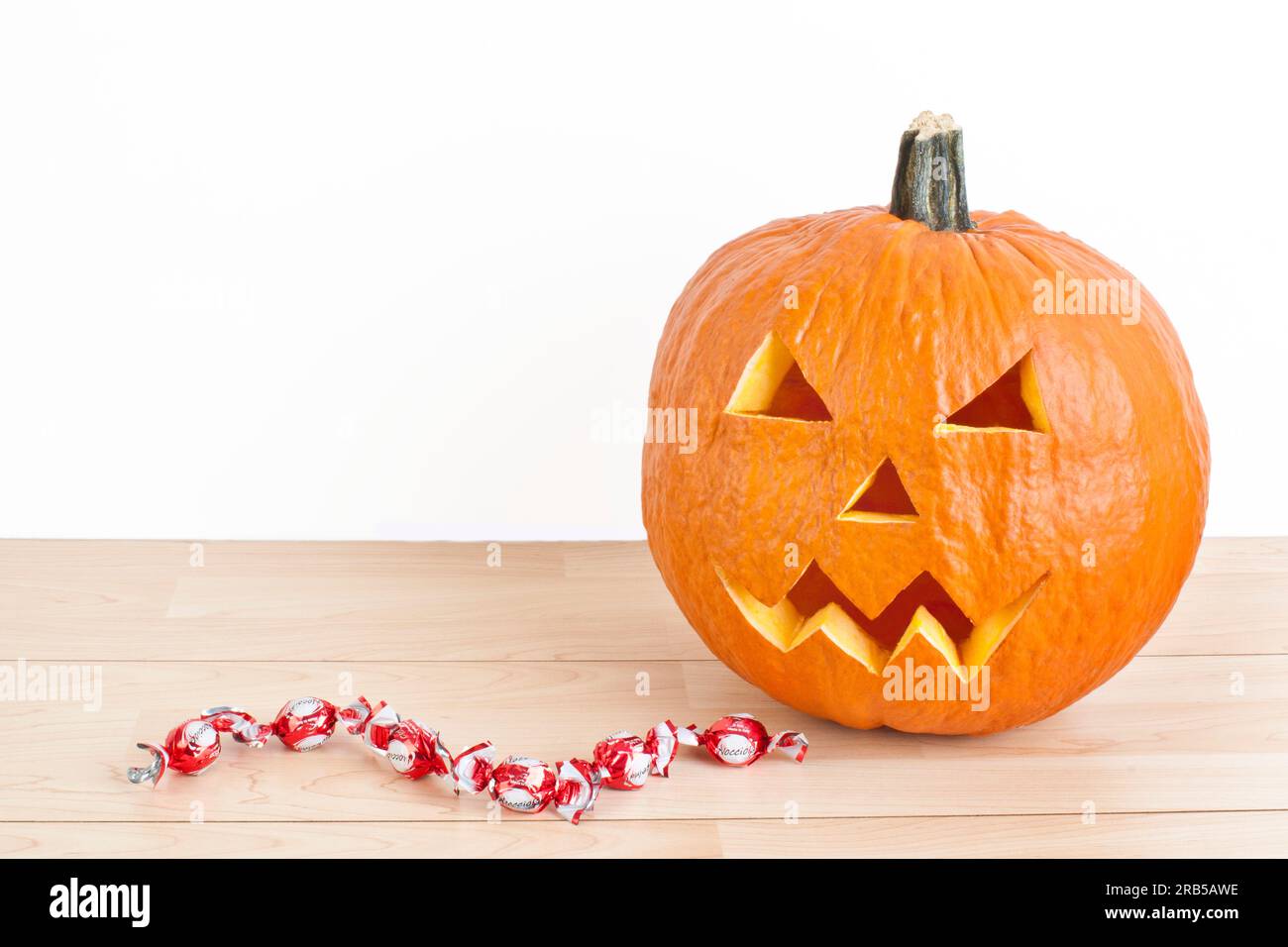 Zucca di Halloween Foto Stock