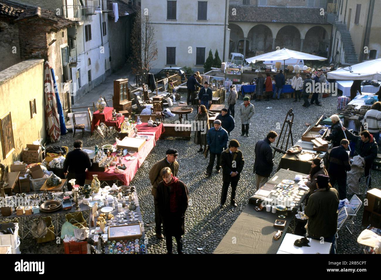 Mercato dell'antiquariato. Castiglione Olona. Lombardia. Italia Foto Stock