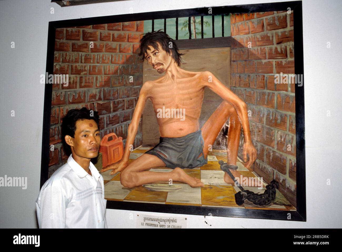 Tuo Sleng Genocide Museum o S-21. Phnom Penh. Cambogia. Asia Foto Stock