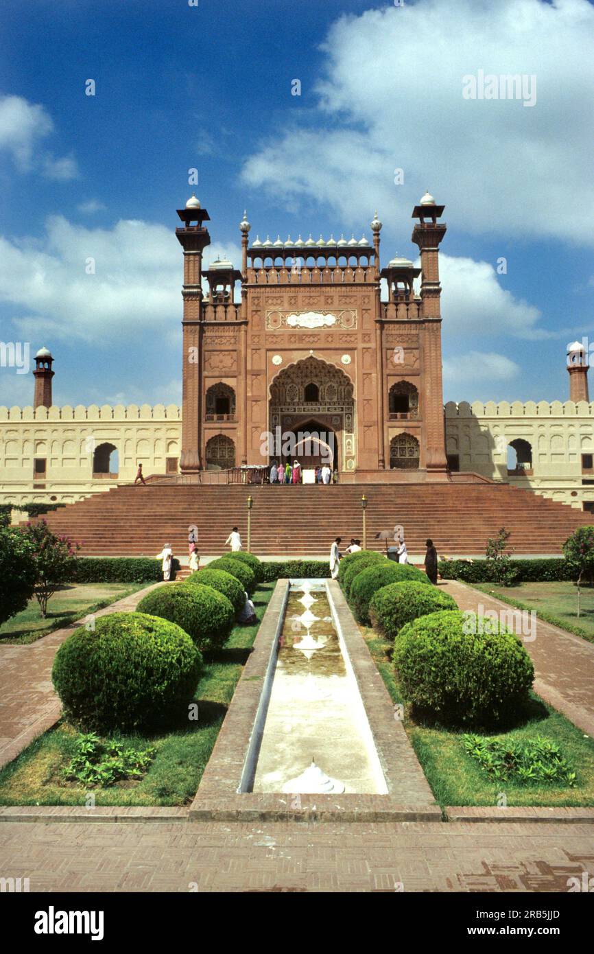 Moschea Badshahi. Lahore. Pakistan. Asia Foto Stock