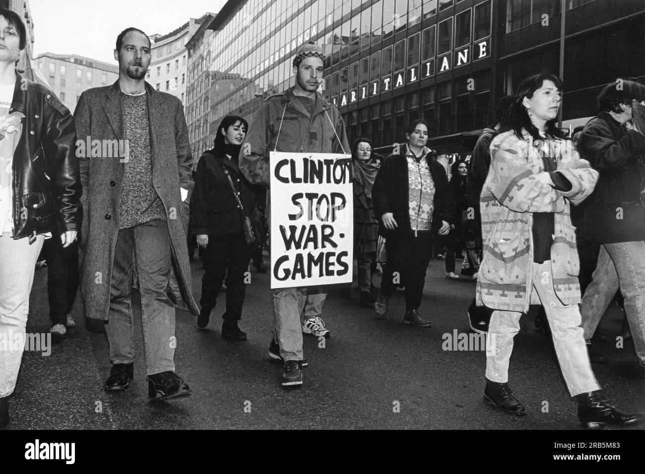 Manifestazione a Milano. Lombardia. Italia Foto Stock
