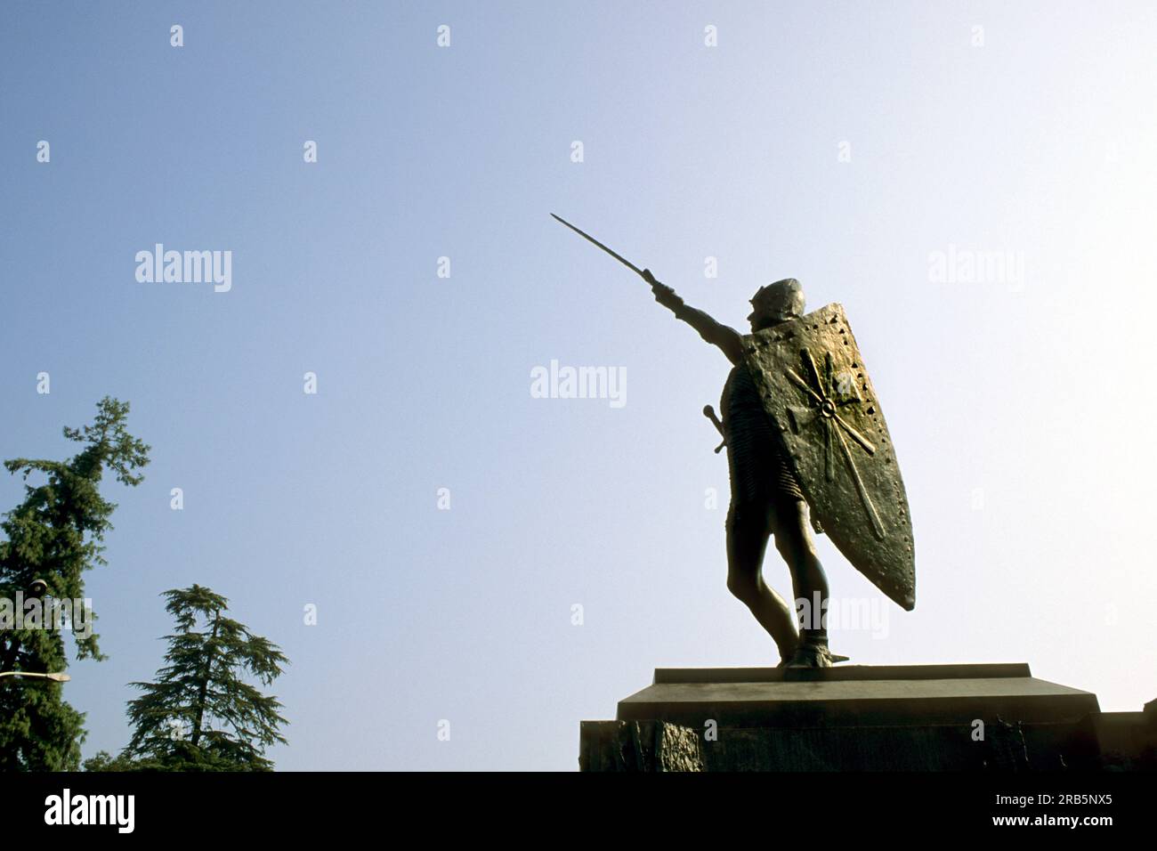 Statua di Alberto da Giussano. Legnano. Lombardia. Italia Foto Stock