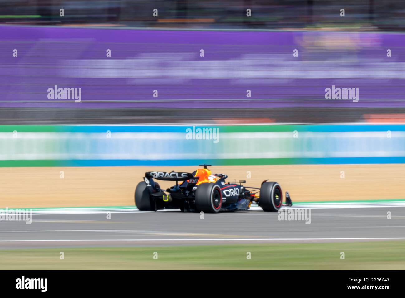 Silverstone, Regno Unito - venerdì 7 luglio 2023 - FORMULA 1 ARAMCO BRITISH GRAND PRIX 2023 - Max Verstappen (Paesi Bassi) - Oracle Red Bull Racing Foto Stock