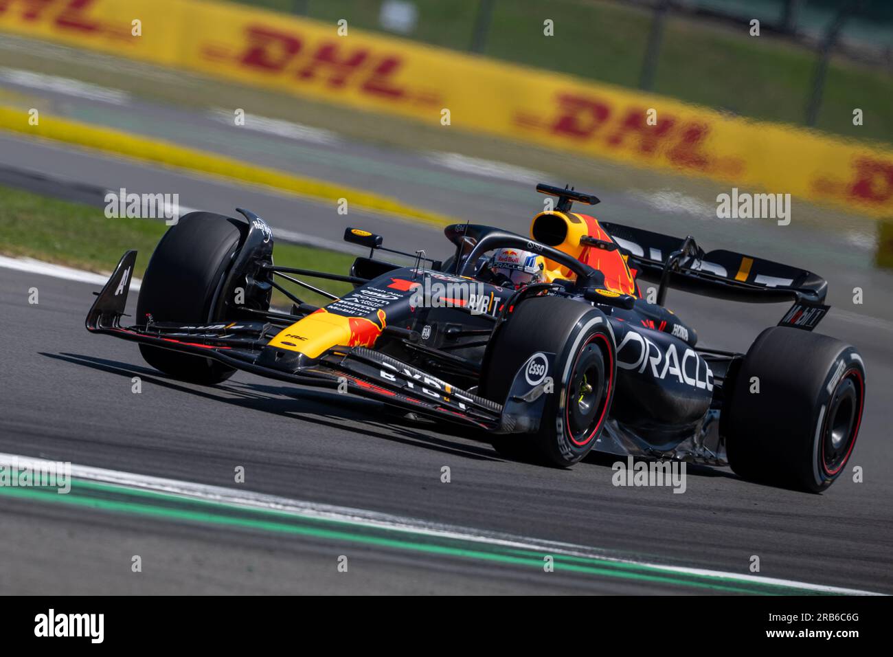 Silverstone, Regno Unito - venerdì 7 luglio 2023 - FORMULA 1 ARAMCO BRITISH GRAND PRIX 2023 - Max Verstappen (Paesi Bassi) - Oracle Red Bull Racing Foto Stock