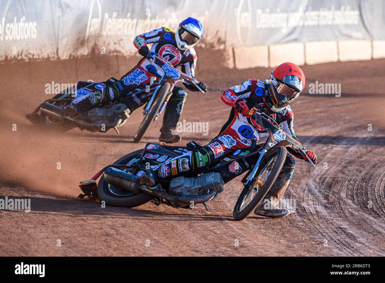 Durante la partita della National Development League tra Belle Vue Colts e Kent Royals al National Speedway Stadium di Manchester venerdì 7 luglio 2023. (Foto: Ian Charles | mi News) crediti: MI News & Sport /Alamy Live News Foto Stock