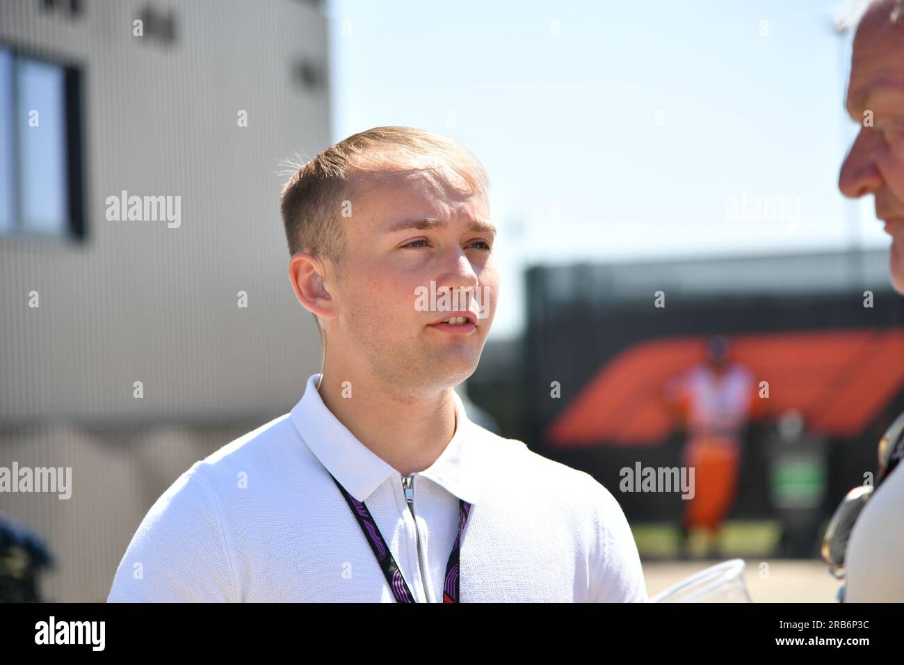 SILVERSTONE, REGNO UNITO. , . e 2017. Ora è anche commentatore/pundit e personaggio televisivo, Formula 1, Gran Premio di Formula 1 BRITANNICO sul circuito di Silverstone - Formel 1 Grosser Preis von England, 07. Luglio 2023 - immagine, foto e copyright a pagamento © Anthony STANLEY/ATP Images (STANLEY Anthony/ATP/SPP) credito: SPP Sport Press Photo. /Alamy Live News Foto Stock