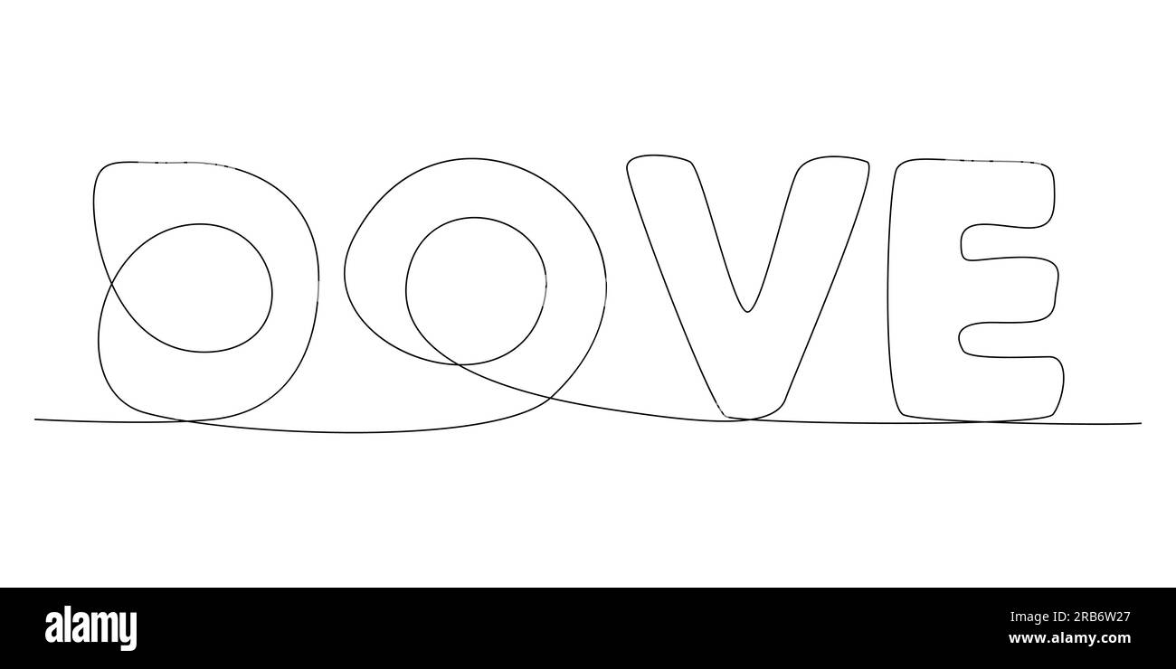 Una riga continua di parola dove. Concetto vettoriale illustrazione a linee sottili. Idee creative per disegnare contorni. Illustrazione Vettoriale