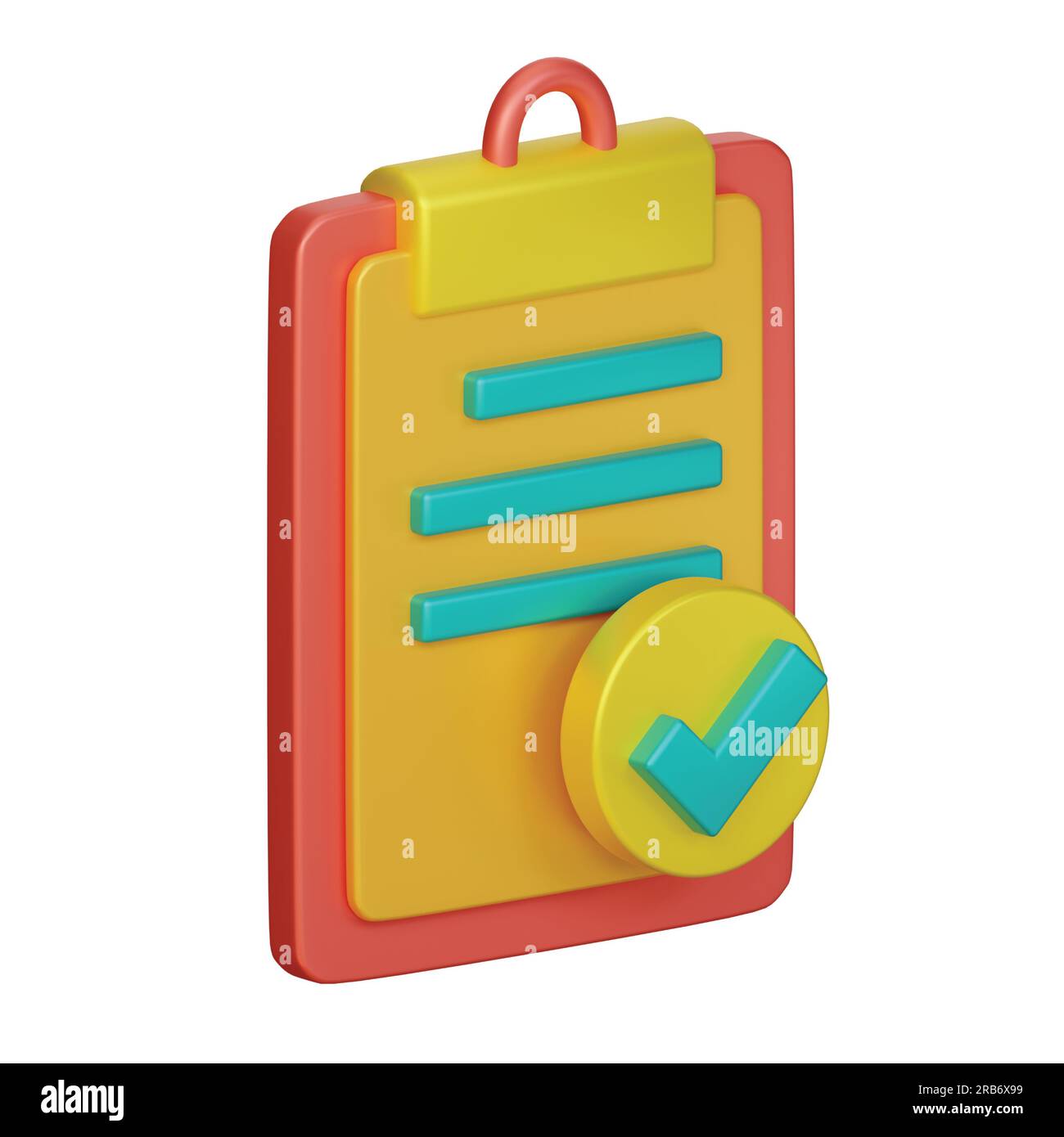 icona di notifica della consegna, icona di notifica del completamento del pacchetto, icona del pacchetto negato, protezione, ricerca, icona del pacchetto timer impostata su sfondo bianco, 3d. Foto Stock