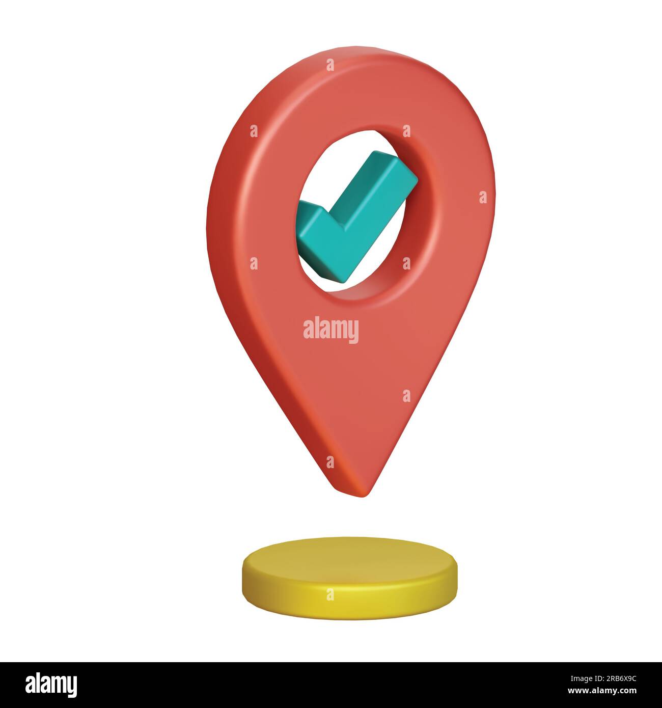 icona di notifica della consegna, icona di notifica del completamento del pacchetto, icona del pacchetto negato, protezione, ricerca, icona del pacchetto timer impostata su sfondo bianco, 3d. Foto Stock