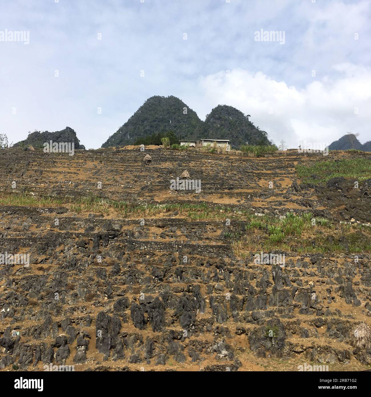 Phong cảnh cao Nguyên đá Đồng Văn, Hà Giang, Vietnam. Paesaggio dell'altopiano di Dong Van geopark. 越南旅游, वियतनाम पर्यटन, 베트남 관광, ベトナム観光, ឌូលីច វៀតណាម, Foto Stock