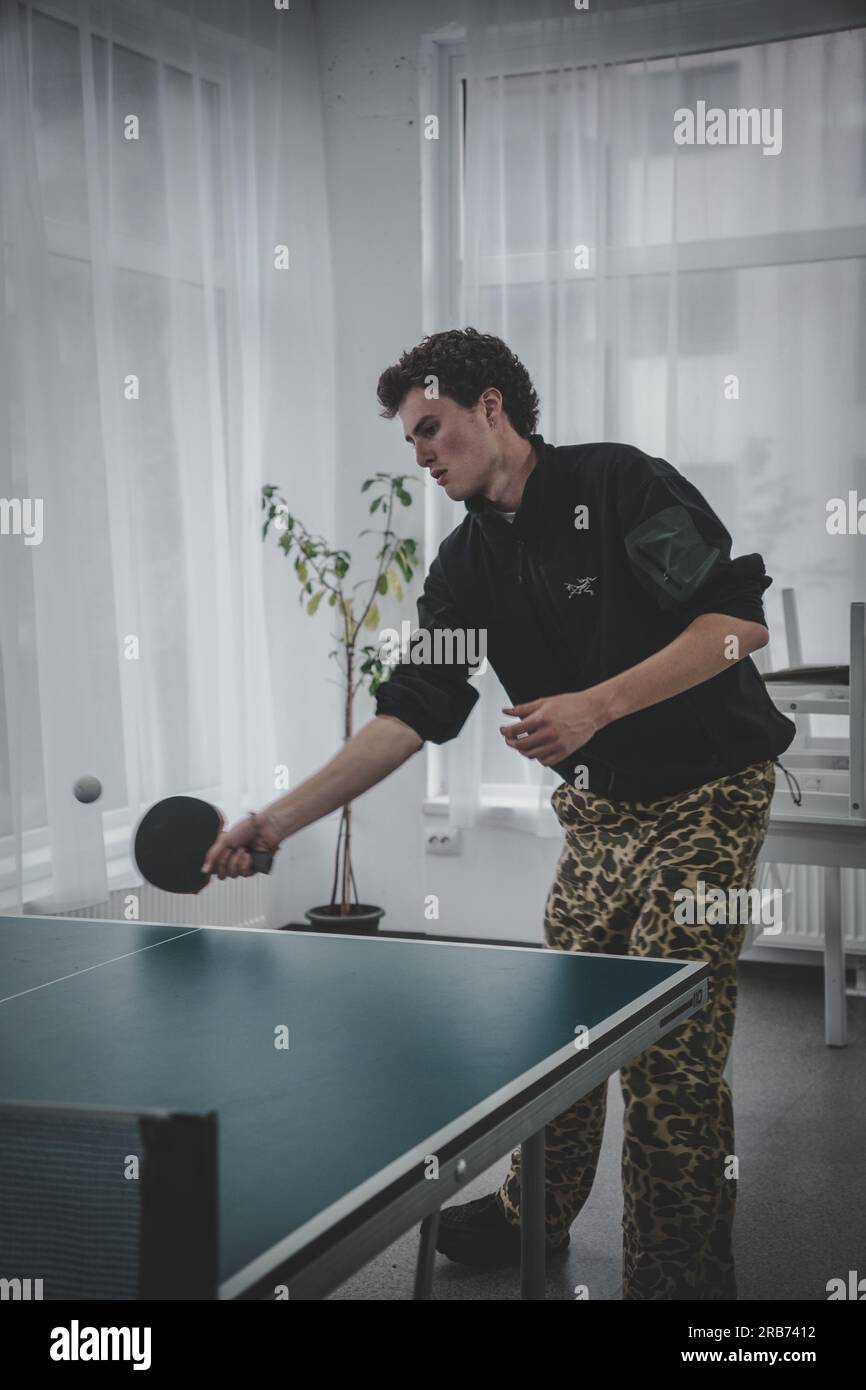 PingPong rumeno Foto Stock