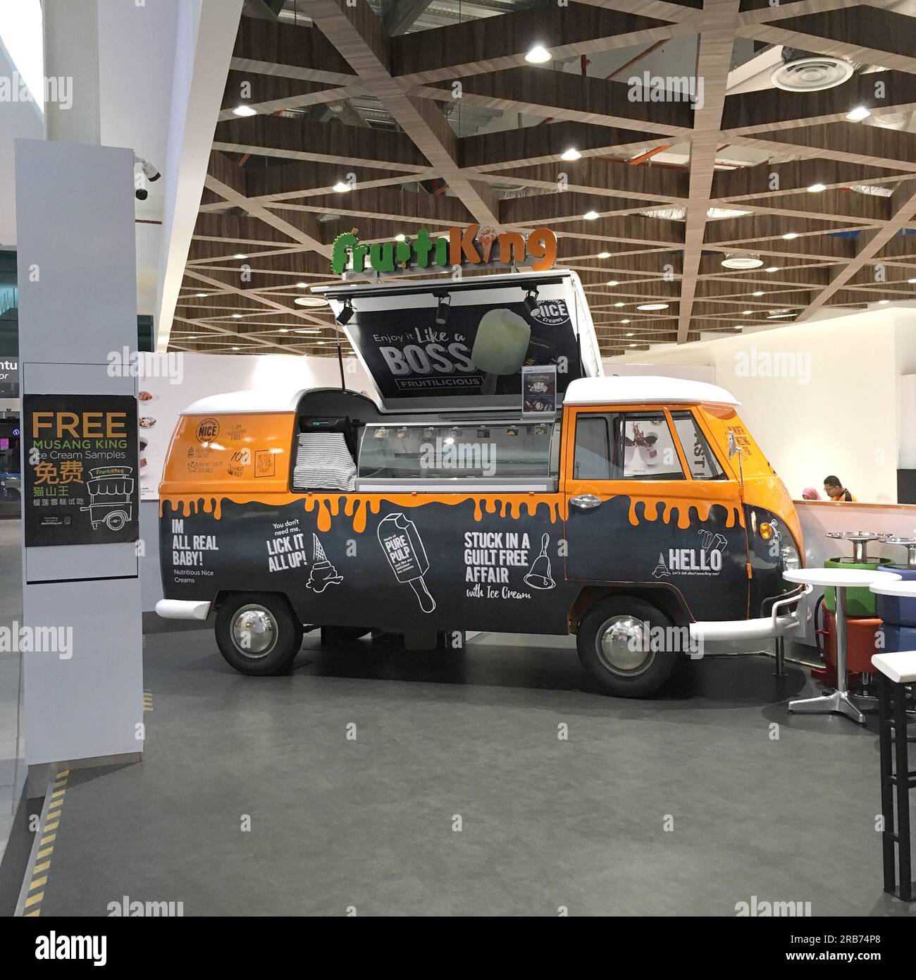 Caffetteria all'aeroporto di Kuala lumpur Foto Stock