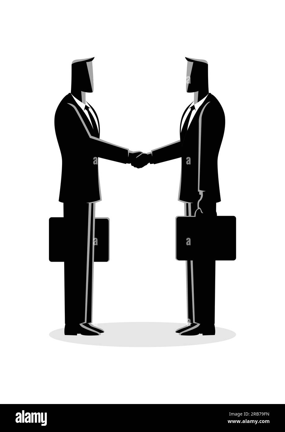 Illustrazione vettoriale del concetto aziendale. Affare di affari Illustrazione Vettoriale