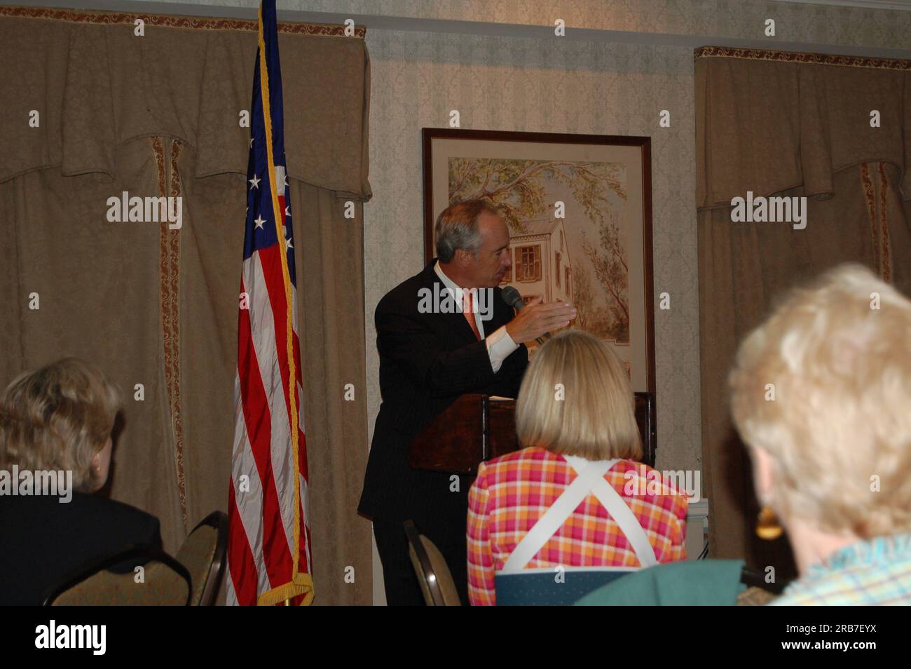 Il segretario Dirk Kempthorne si rivolge al Republican Women's Federal Forum, Capitol Hill Club, Washington, D.C. Foto Stock