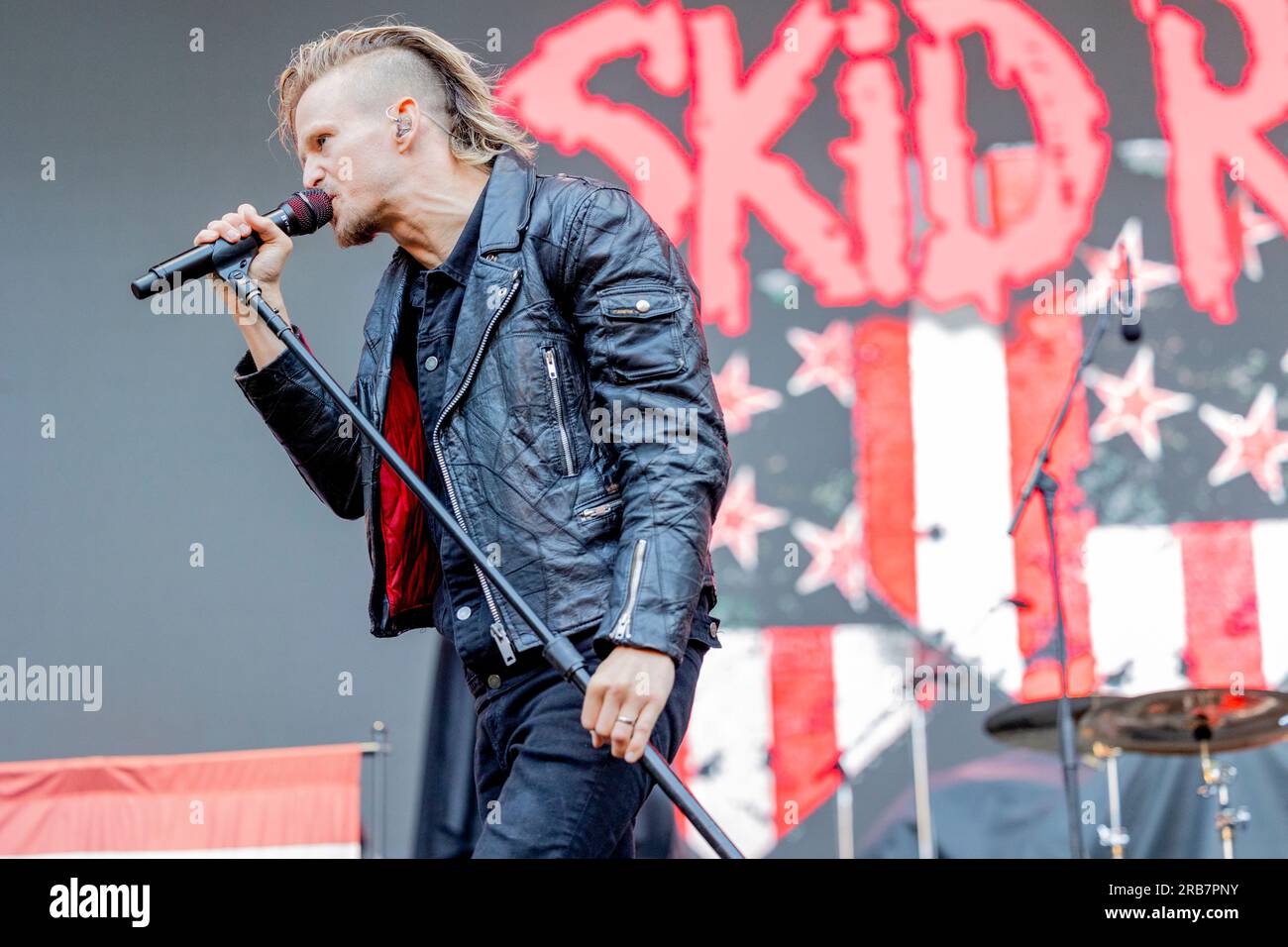 Italia 29 giugno 2023 Skid Row - atto di apertura per KISS - live in Piazza Napoleone Lucca © Andrea Ripamonti / Alamy Foto Stock