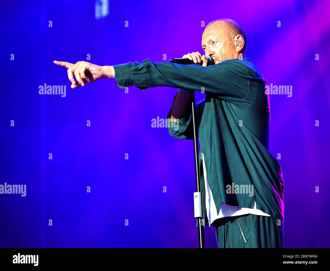 Biagio Antonacci durante il “Estate 2023 Tour” a Nichelino-Palazzina di caccia di Stupinigi, il 7 luglio 2023 Foto Stock