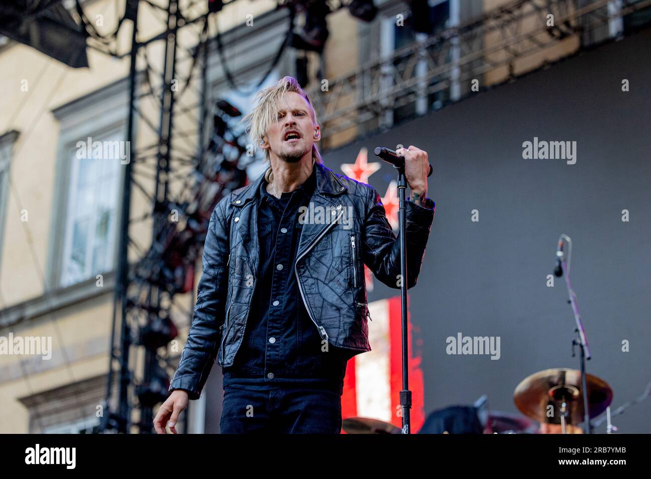 Italia 29 giugno 2023 Skid Row - atto di apertura per KISS - live in Piazza Napoleone Lucca © Andrea Ripamonti / Alamy Foto Stock