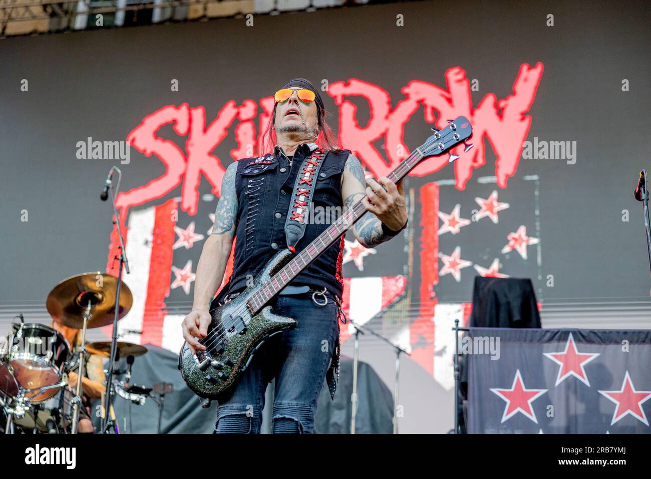 Italia 29 giugno 2023 Skid Row - atto di apertura per KISS - live in Piazza Napoleone Lucca © Andrea Ripamonti / Alamy Foto Stock