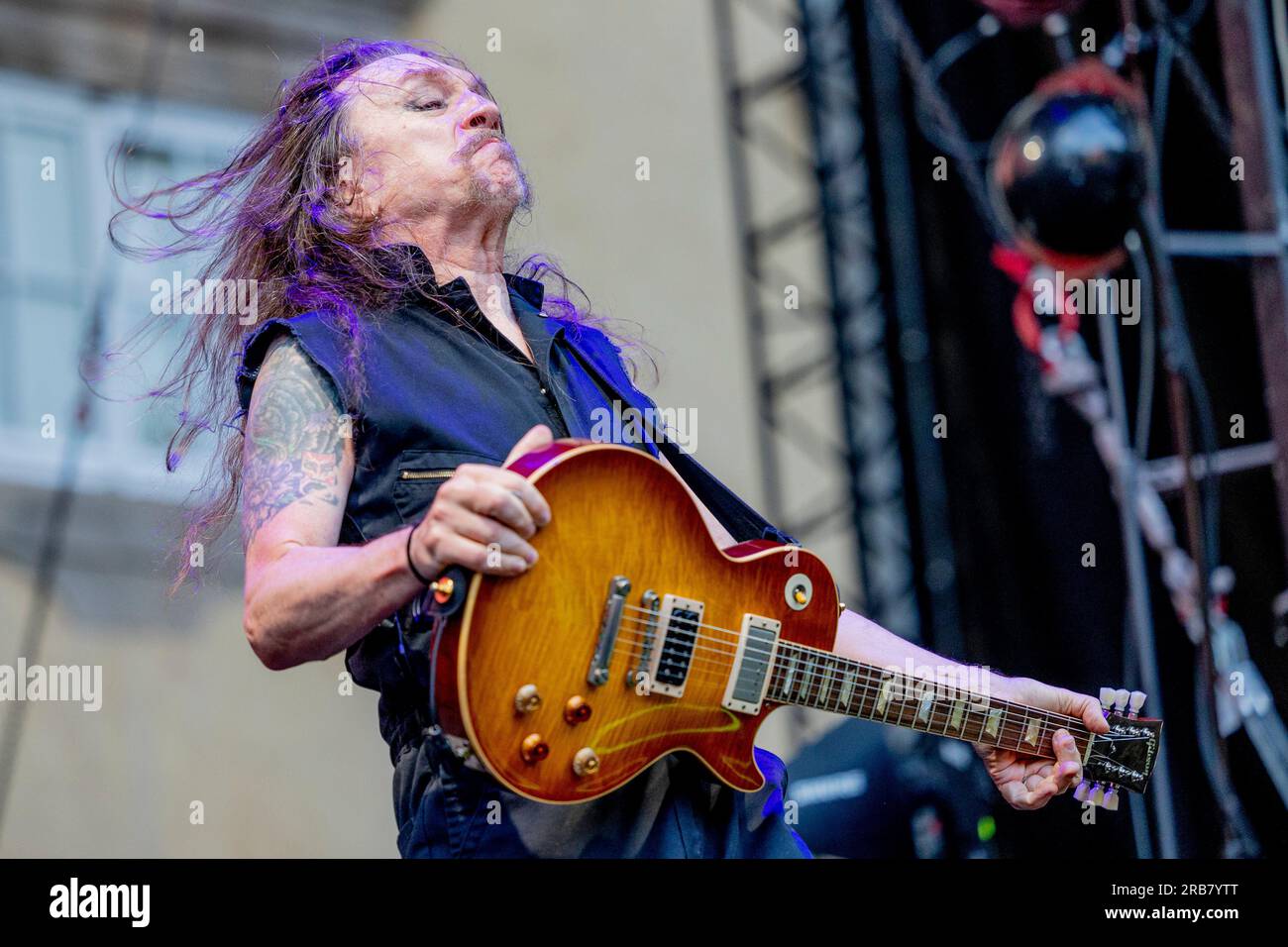 Italia 29 giugno 2023 Skid Row - atto di apertura per KISS - live in Piazza Napoleone Lucca © Andrea Ripamonti / Alamy Foto Stock