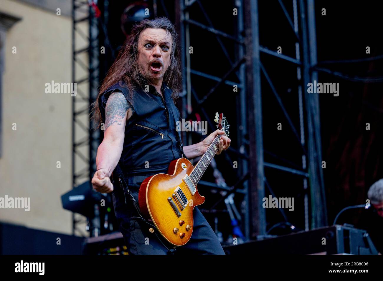 Italia 29 giugno 2023 Skid Row - atto di apertura per KISS - live in Piazza Napoleone Lucca © Andrea Ripamonti / Alamy Foto Stock