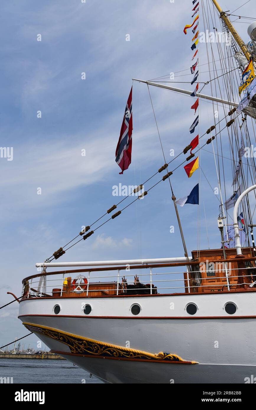 Den Helder, Paesi Bassi. 30 giugno 2023. Tall Ship Statsraad Lehmkuhl durante l'evento nautico Sail 2023 a Den Helder. Foto di alta qualità Foto Stock