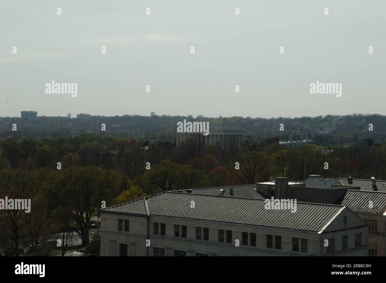 Vista su Washington, edifici, monumenti, paesaggi Foto Stock