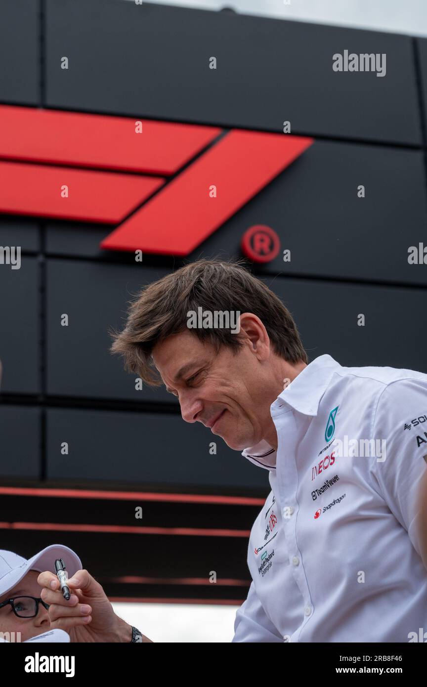 FORMULA 1 ARAMCO GRAN PREMIO DI GRAN BRETAGNA 2023 - TOTO WOLFF (AUSTRIA) Foto Stock
