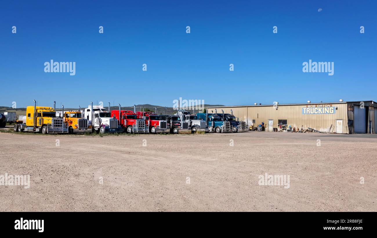 Deposito di camion nello Utah, Stati Uniti Foto Stock