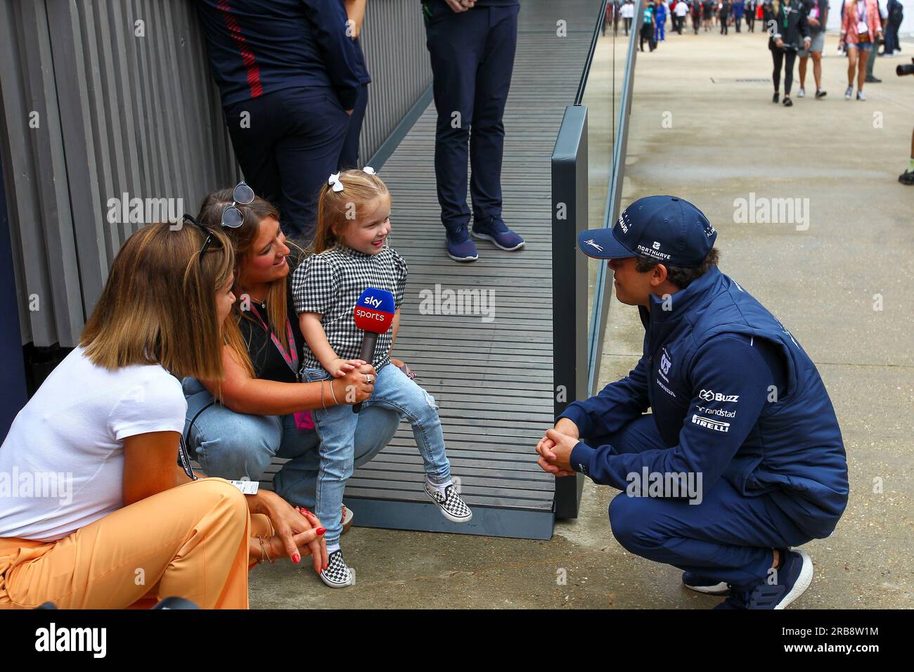 Nick DeVries (NED) Scuderia AlphaTauri durante LA FORMULA 1 ARAMCO BRITISH GRAND PRIX 2023 - jUL7-9 Silverstone, Gran Bretagna Foto Stock
