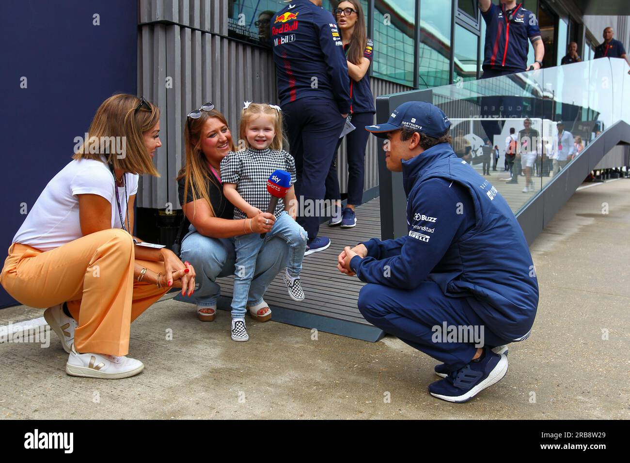 Nick DeVries (NED) Scuderia AlphaTauri durante LA FORMULA 1 ARAMCO BRITISH GRAND PRIX 2023 - jUL7-9 Silverstone, Gran Bretagna Foto Stock