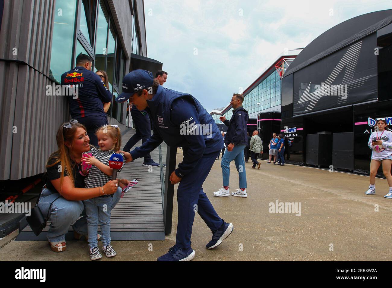 Nick DeVries (NED) Scuderia AlphaTauri durante LA FORMULA 1 ARAMCO BRITISH GRAND PRIX 2023 - jUL7-9 Silverstone, Gran Bretagna Foto Stock