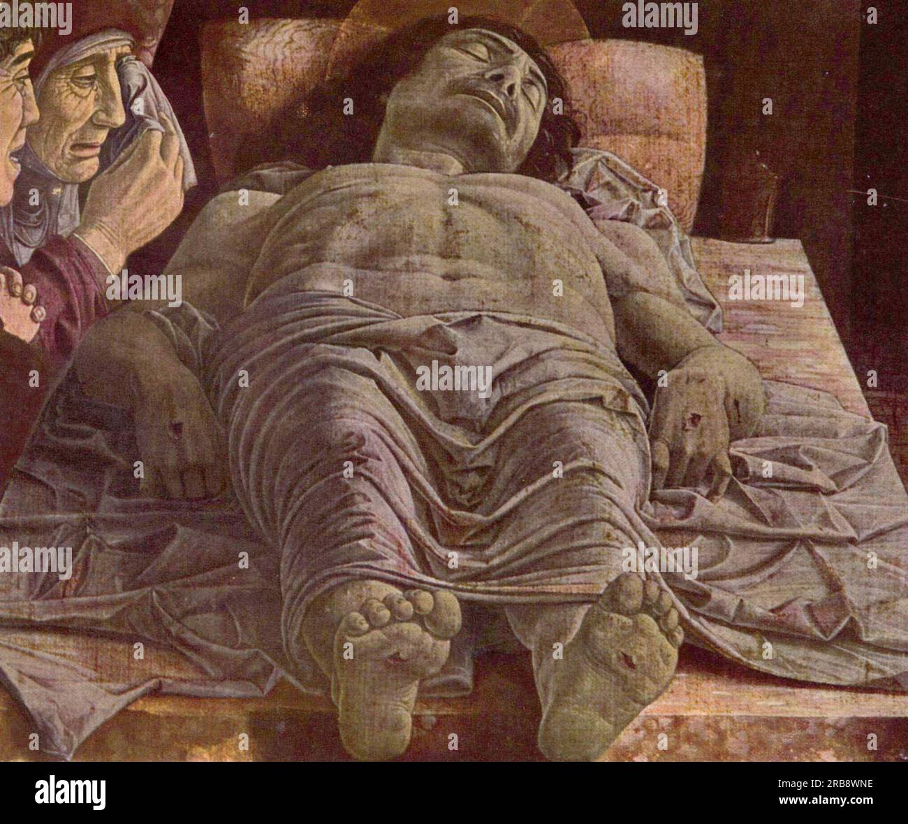 Il Cristo morto (Lamentazione di Cristo) 1478 di Andrea Mantegna Foto Stock