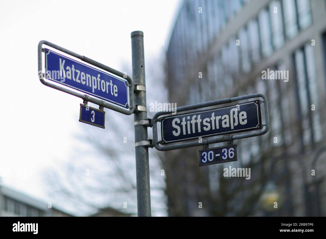 Segui le indicazioni stradali per Francoforte sul meno, Germania Foto Stock