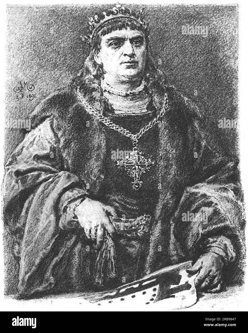 Sigismund i The Old di Jan Matejko Foto Stock