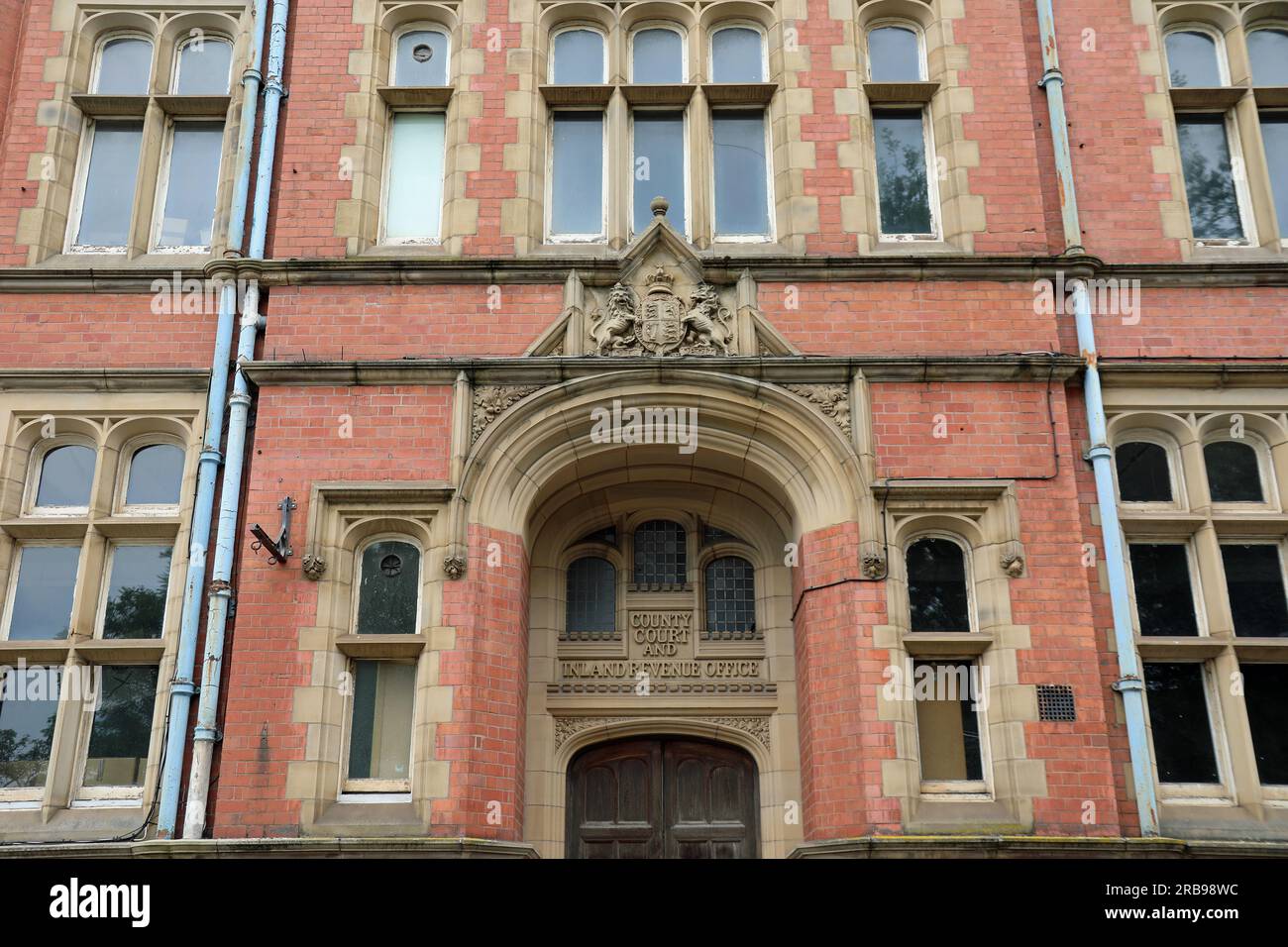 County Court e Inland Revenue Office costruiti nel 1898 a Wigan Foto Stock