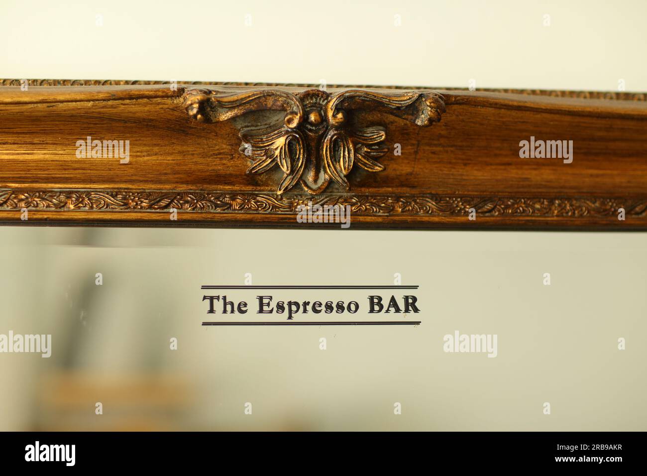 L'espresso Bar Frankfurt am Main, Germania Foto Stock