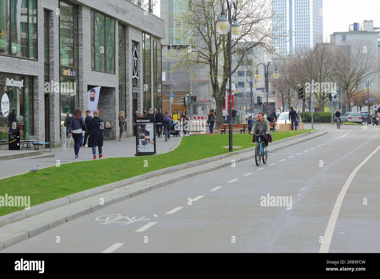 Stephanstraße Francoforte sul meno, Germania Foto Stock