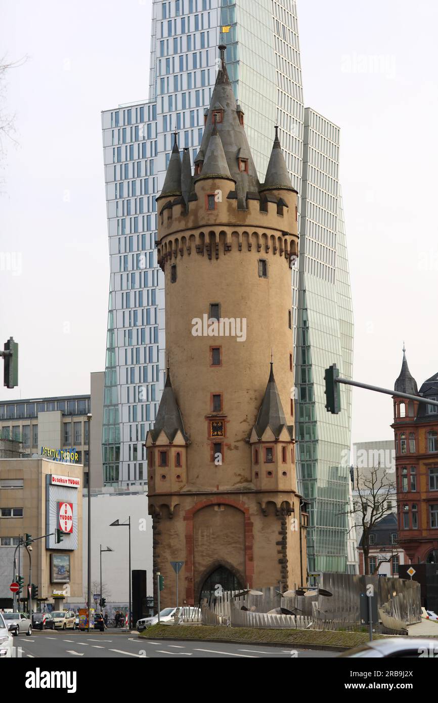 The Eschenheimer Tor, Francoforte sul meno, Germania Foto Stock