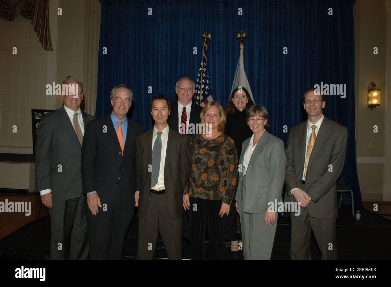 Evento che segna la pubblicazione della relazione sulle prestazioni e la responsabilità degli interni per l'esercizio fiscale 2007, con osservazioni del segretario Dirk Kempthorne, del vicesegretario P. Lynn Scarlett, del vicesegretario associato James Cason e di altri alti funzionari Foto Stock