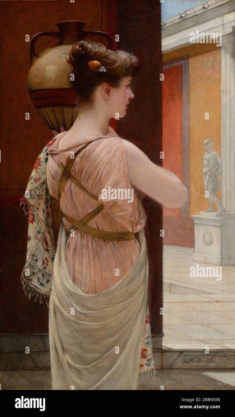 Trasportatore d'acqua 1887 di Francis Davis Millet Foto Stock