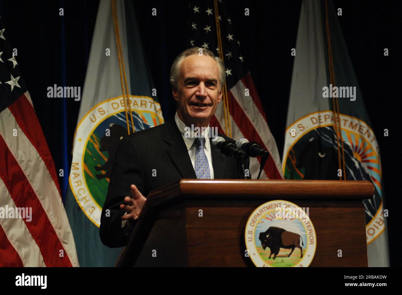 Riunione di addio al Main Interior per il Segretario uscente Dirk Kempthorne Foto Stock