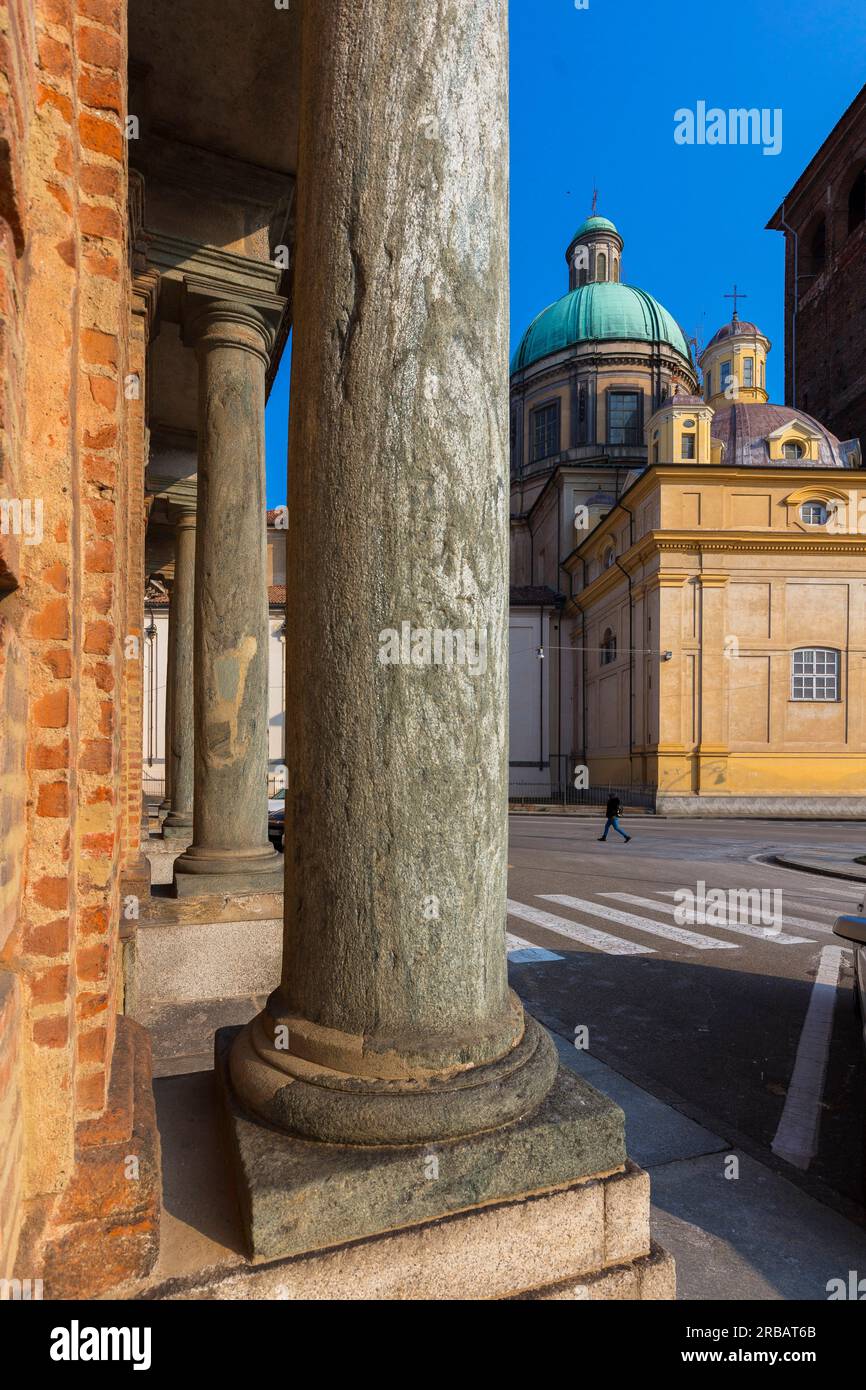 Cattedrale di S. Eusebio, Vercelli, Piemonte, Italia Foto Stock