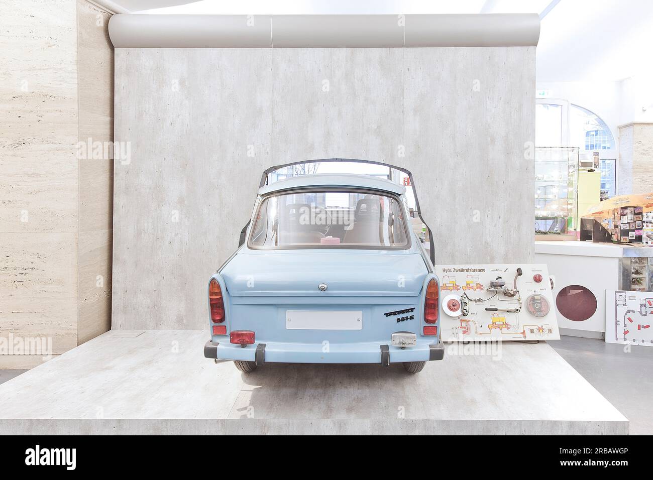 Museo Trabi, Berlino, Germania Foto Stock