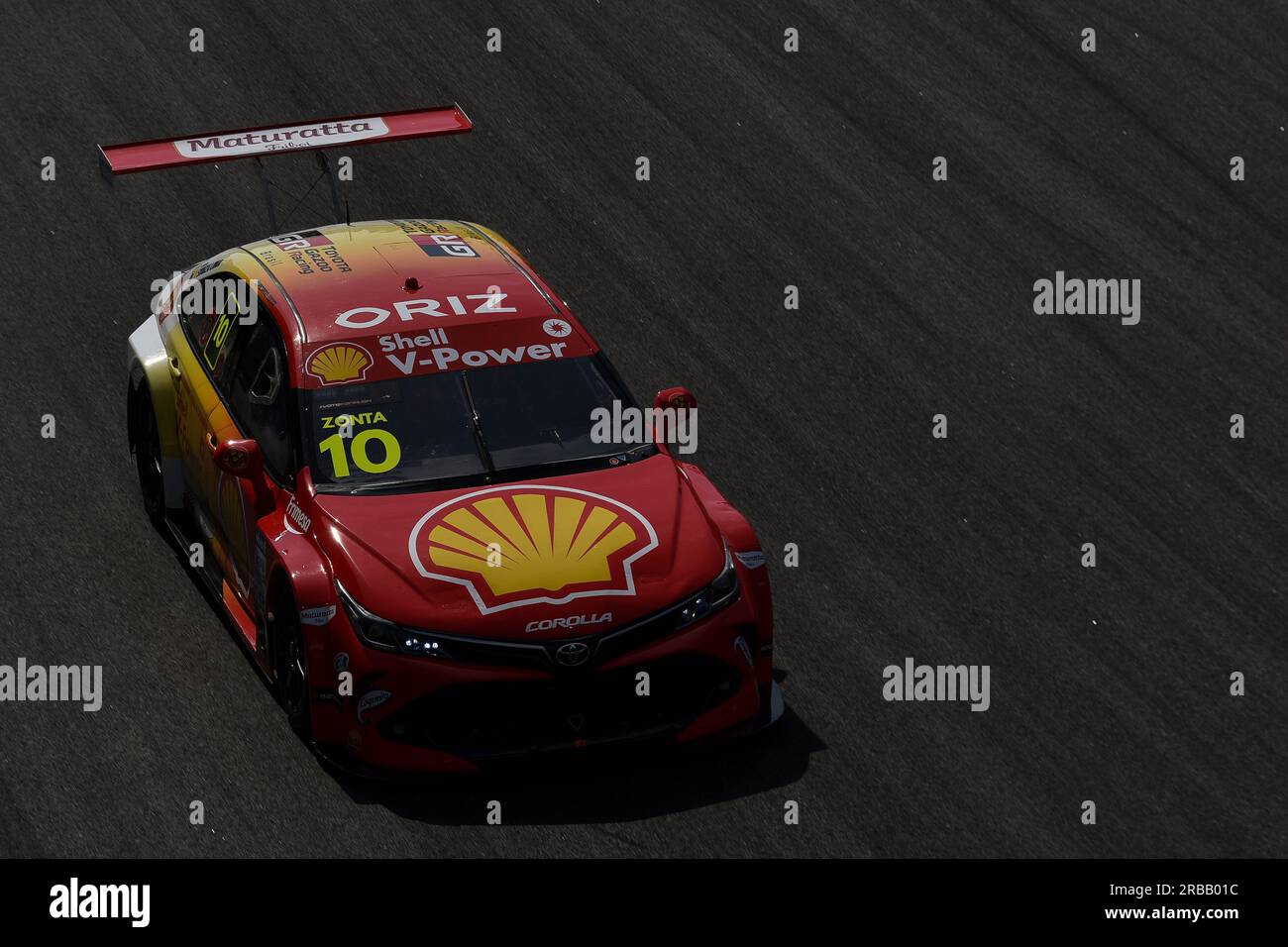 São PAOLO, SP - 08.07.2023: F4 ETAPA INTERLAGOS - il pilota Ricardo Zonta, durante le prove della quinta tappa della Stock Car, sul circuito Interlagos, SP, questo sabato (8). (Foto: Roberto Casimiro/Fotoarena) Foto Stock