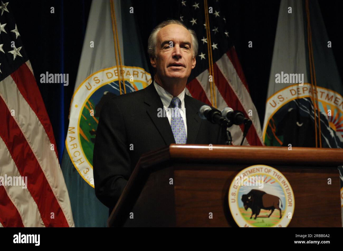 Riunione di addio al Main Interior per il Segretario uscente Dirk Kempthorne Foto Stock