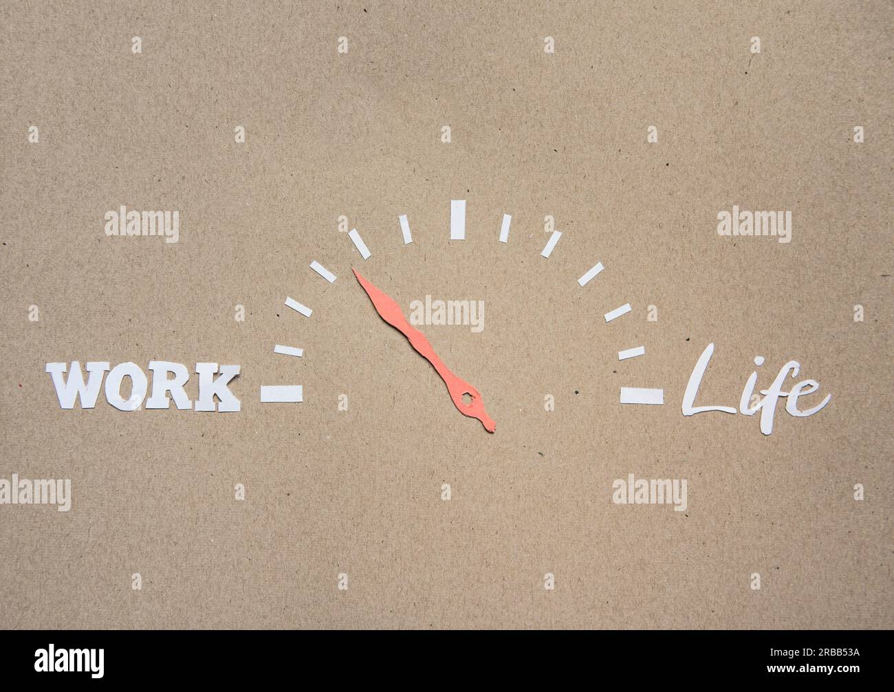 Interruzione dell'equilibrio tra vita lavorativa e vita lavorativa Foto Stock