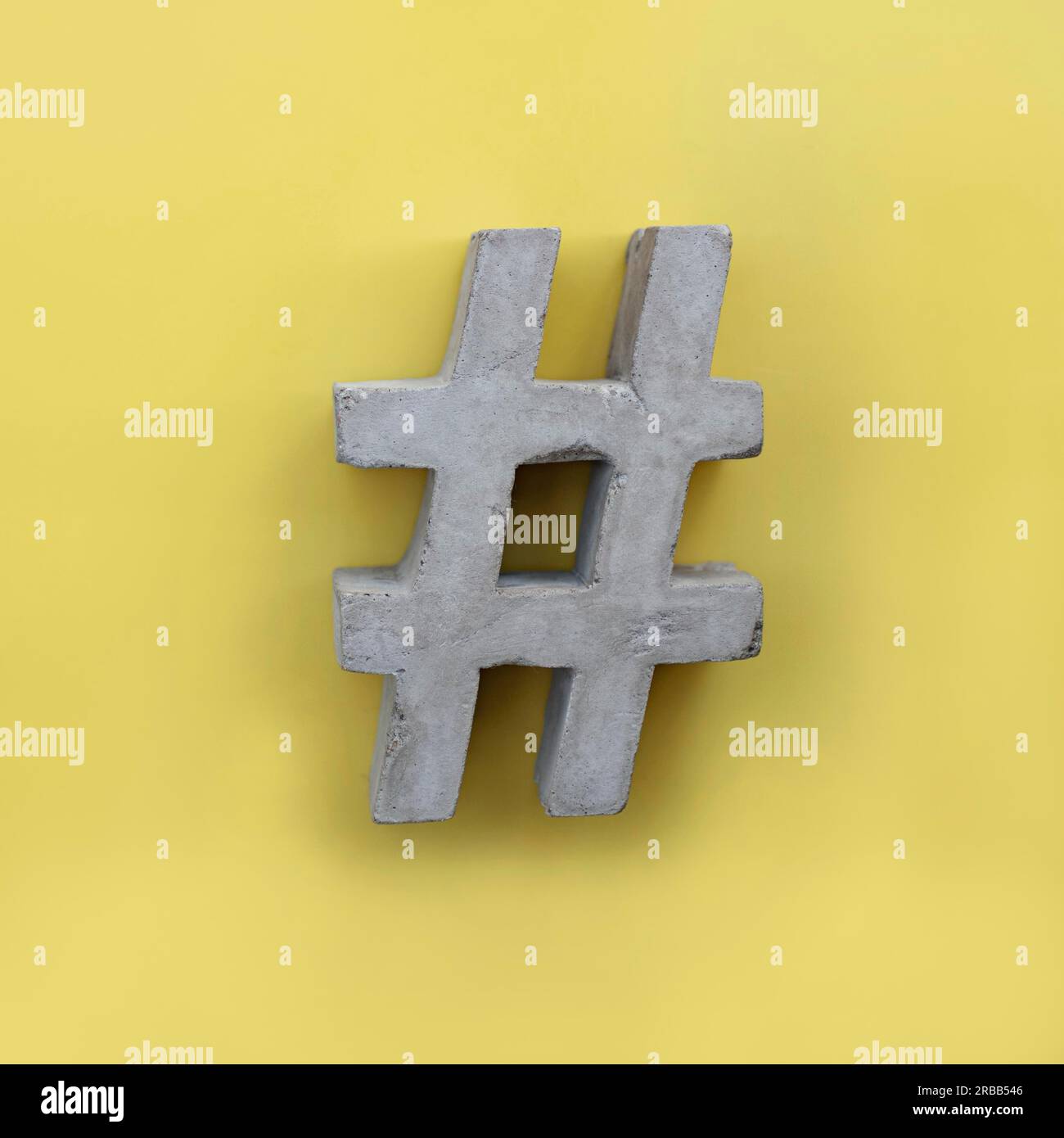 #beton hashtag Foto Stock