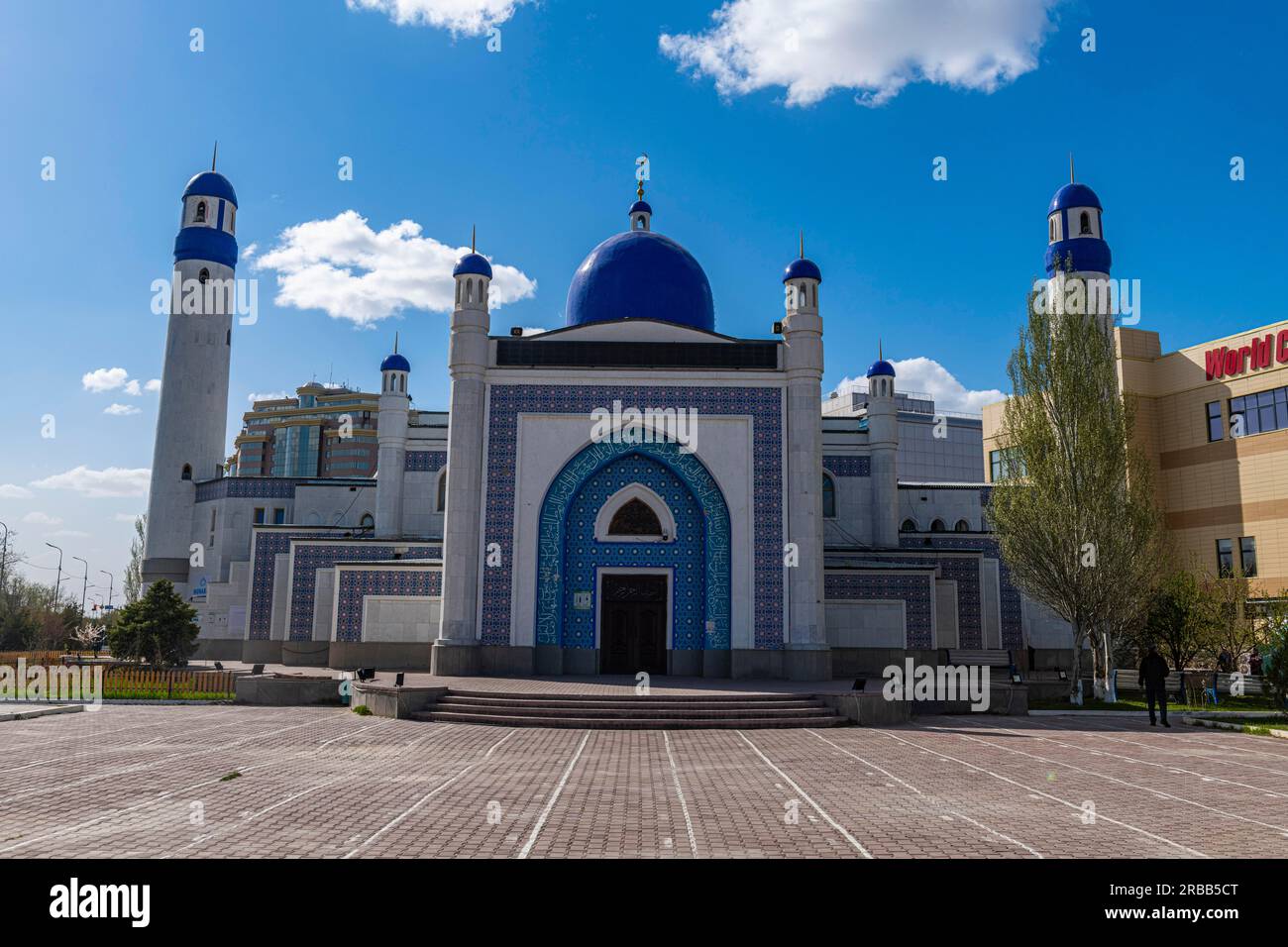 Moschea Imangali, Atyrau, Mar Caspean, Kazakistan Foto Stock