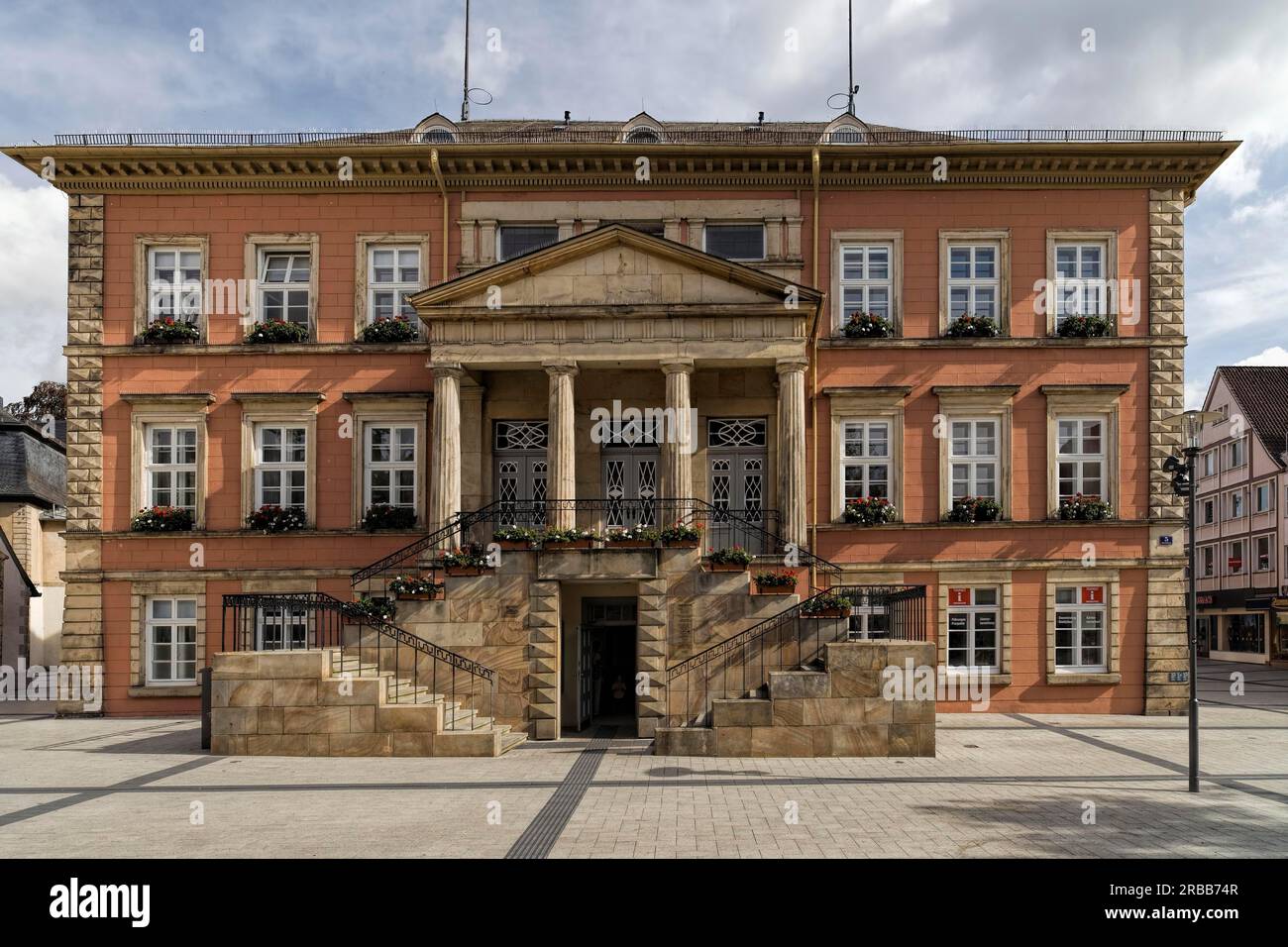 Detmold City Hall Germania Foto Stock